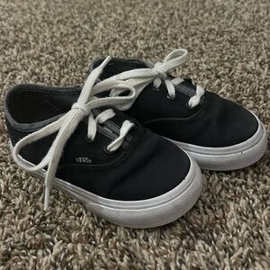 Black Toddler Vans Shoe, Size 6